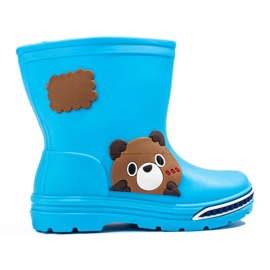 Niskie kalosze chłopięce Shelovet jasnoniebieskie