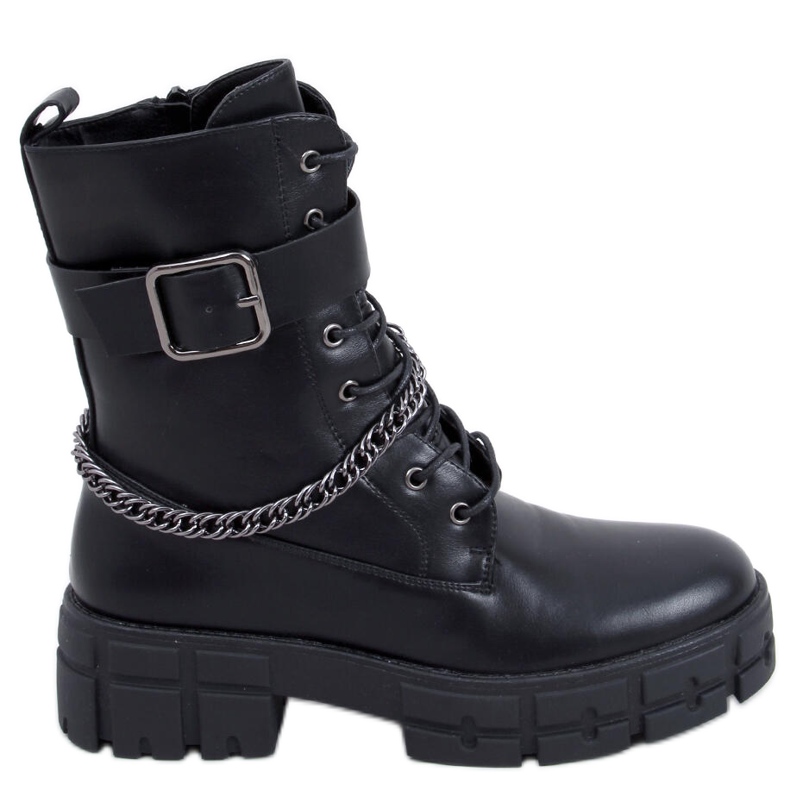 Botki militarne Maude Black czarne