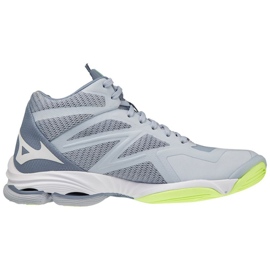 Buty do siatkówki Mizuno Wave Lightning Z7 Mid W V1GC225002 szare odcienie szarości