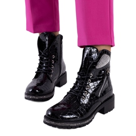 Czarne botki Airedale