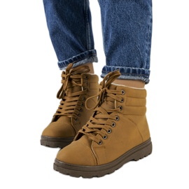 Beżowe botki ocieplane Wilkins beżowy