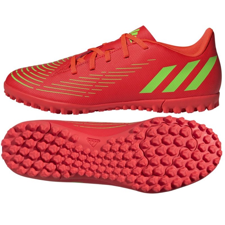 Buty piłkarskie adidas Predator Edge.4 Tf M GV8525 czerwone pomarańcze i czerwienie