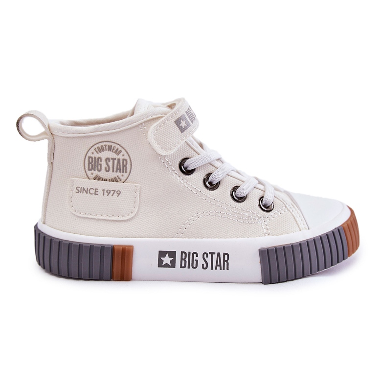 Dziecięce Wysokie Trampki Big Star KK374015 Białe