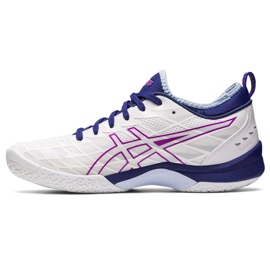 Buty do piłki ręcznej Asics Blast Ff 3 W 1072A080 100 białe