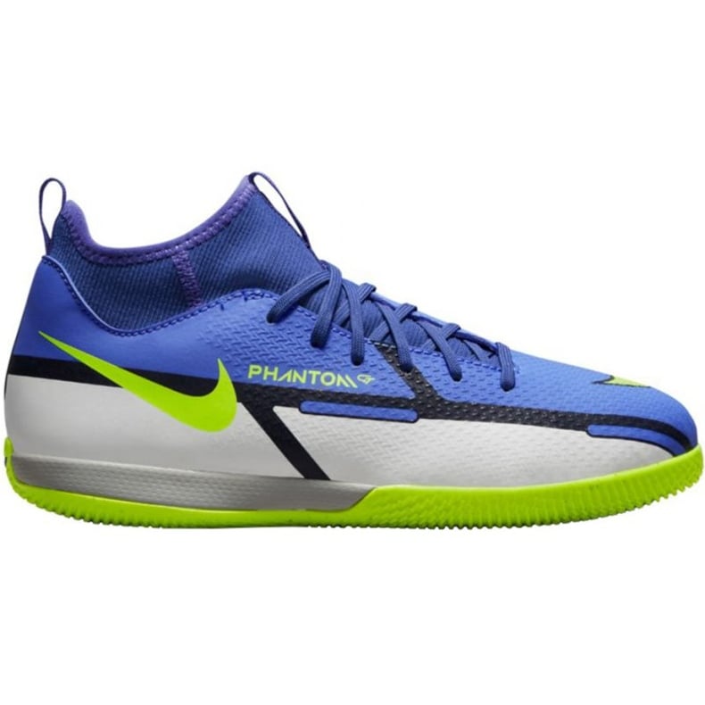 Buty piłkarskie Nike Phantom GT2 Academy Df Ic Jr DC0815 570 biały, niebieski, żółty, wielokolorowy niebieskie