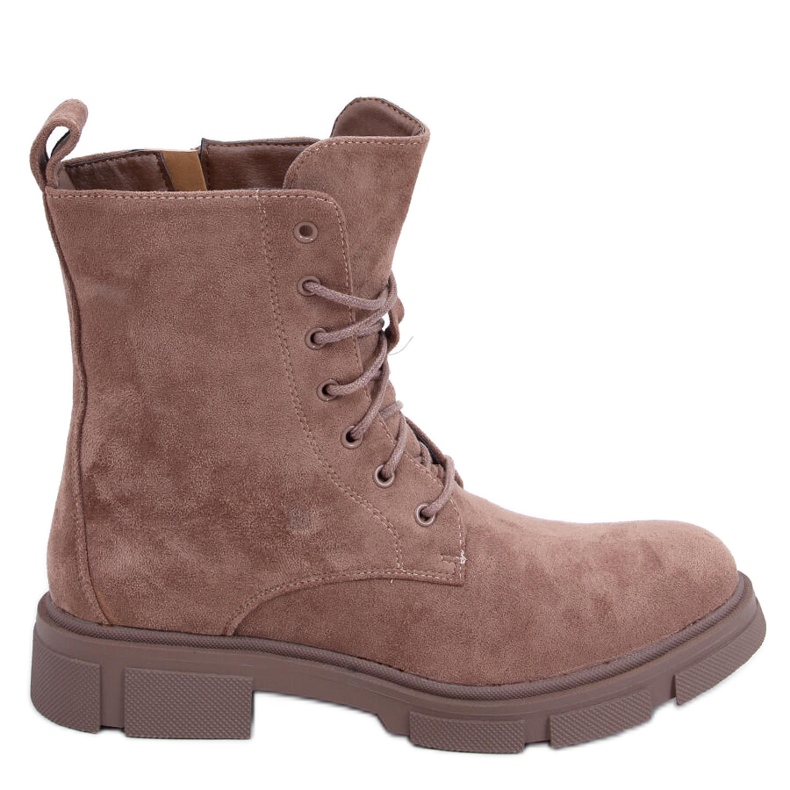 Workery sznurowane Turner Khaki beżowy brązowe