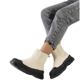 Beżowe sztyblety eko-skóra Loree beżowy