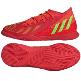Buty piłkarskie adidas Predator Edge.3 In Jr GV8510 czerwone pomarańcze i czerwienie