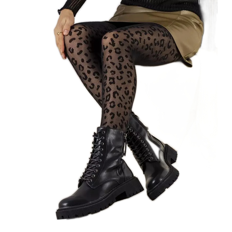 BM Czarne botki damskie Ipatin