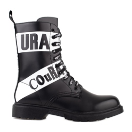 Czarne workery damskie