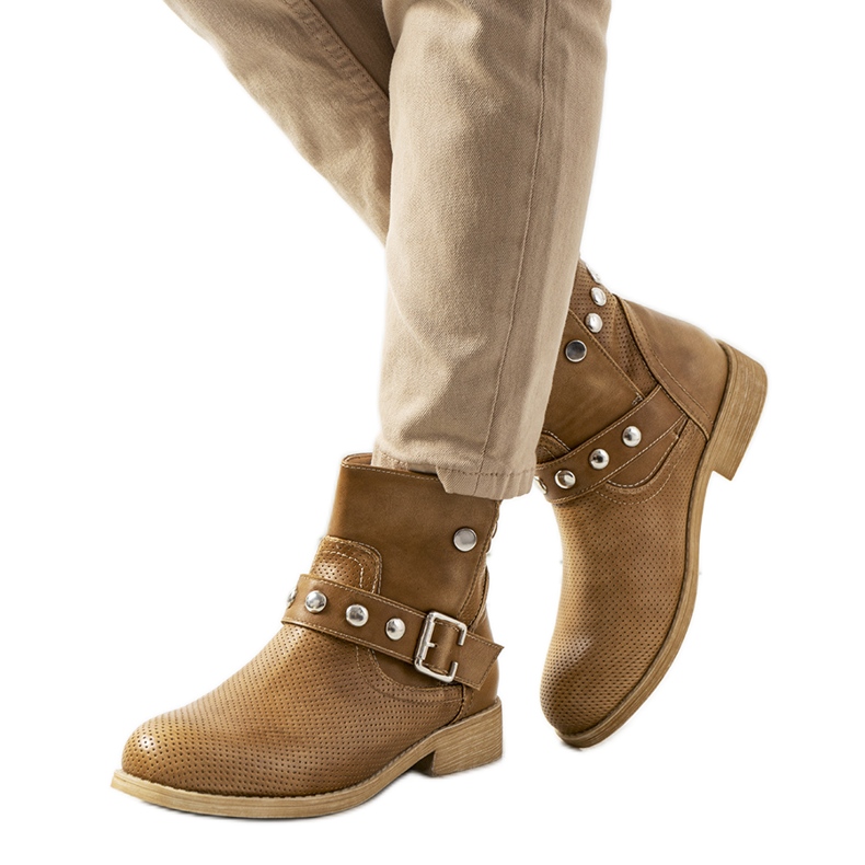 PA1 Brązowe botki Punchs