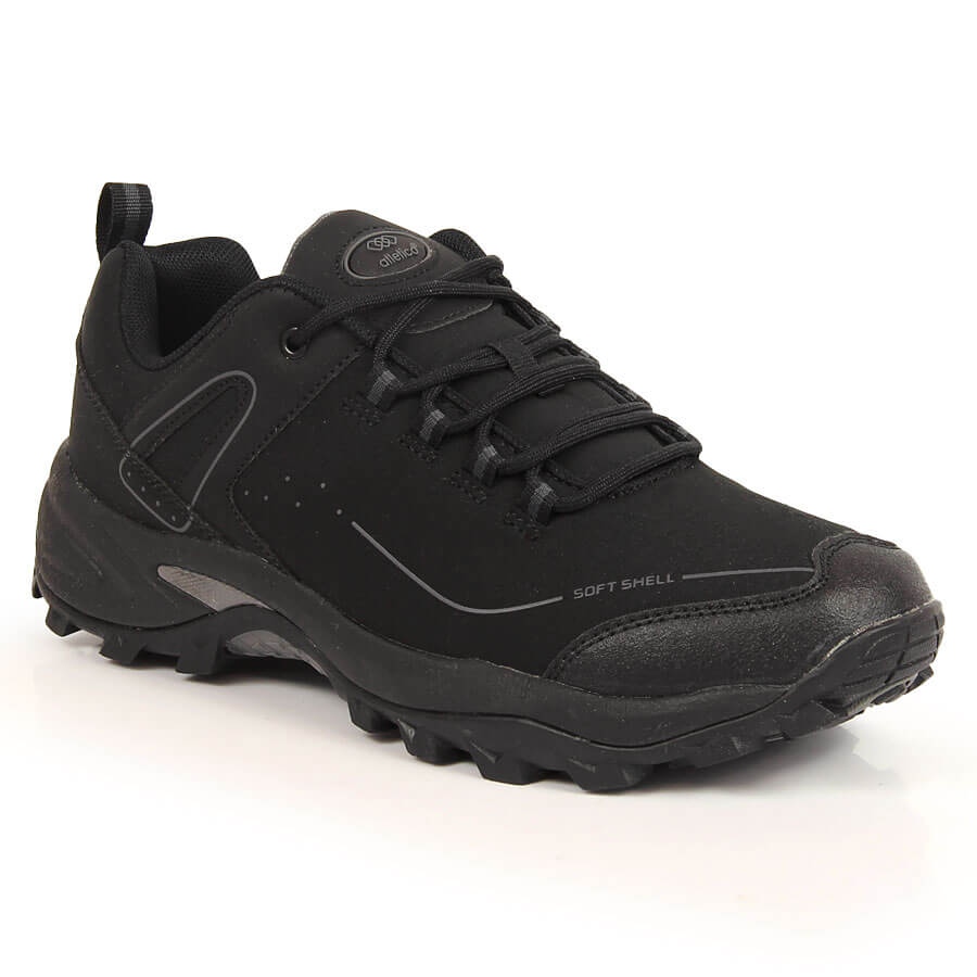 Wodoodporne buty sportowe trekkingowe męskie softshell Atletico czarne