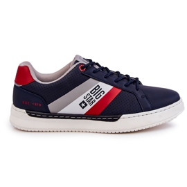 Klasyczne Męskie Buty Sportowe Memory Foam Big Star KK174058 Granatowe niebieskie