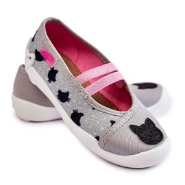 BEFADO S.A. Papcie Baleriny Befado Kotek 116X302 Szare