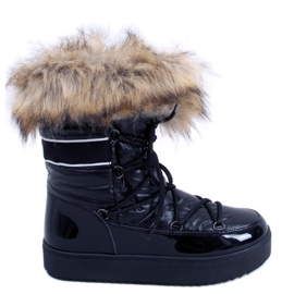 BM Śniegowce damskie Amerie Black czarne
