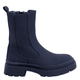 BM Botki sztyblety Carmit Black czarne