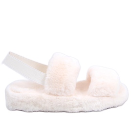 BM Kapcie damskie Candice Beige beżowy