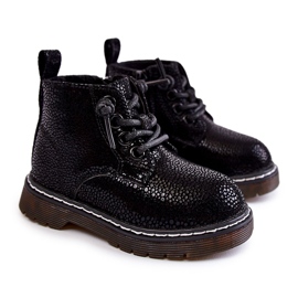 Dziecięce Ocieplane Botki Na Suwak Czarne Betsy