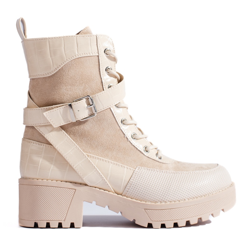 W. Potocki Workery damskie Potocki beżowe beżowy