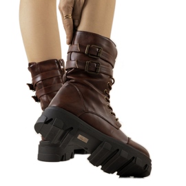 Brązowe workery damskie Lupins