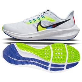 Buty do biegania Nike Air Zoom Pegasus 39 Gs Jr DM4015 100 białe wielokolorowe