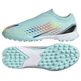 Buty piłkarskie adidas X Speedportal.3 Ll Tf Jr GW8477 niebieskie niebieskie