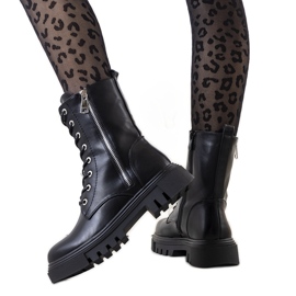 PA1 Czarne traperki Enoksen