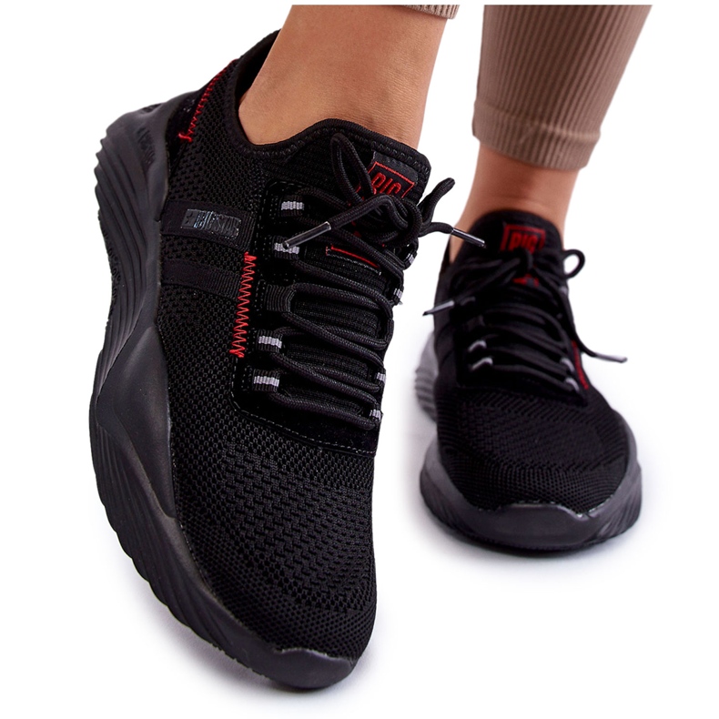 Damskie Sneakersy Memory Foam System Big Star KK274345 Czarne