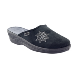 Kapcie damskie koturn Befado 219d459 szare