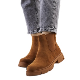 Brązowe botki damskie Correa