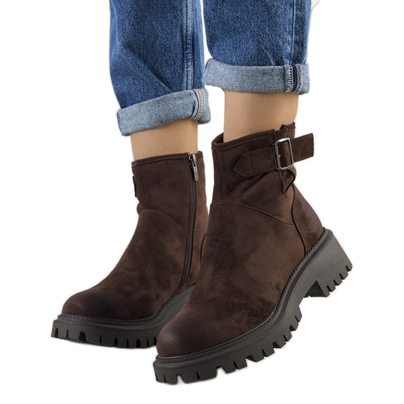 Brązowe botki Alejandra