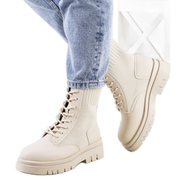 Beżowe traperki Lennon beżowy