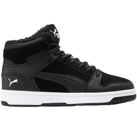 Buty Puma Rebound Layup Fur Sd Jr 37049701 czarne