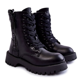 Dziecięce Botki Na Suwak Big Star KK374136 Czarne