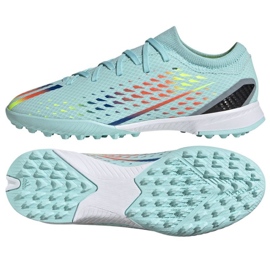 Buty piłkarskie adidas X Speedportal.3 Tf Jr GW8490 niebieskie niebieskie