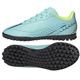 Buty piłkarskie adidas X Speedportal.4 Tf Jr GW8510 niebieskie niebieskie