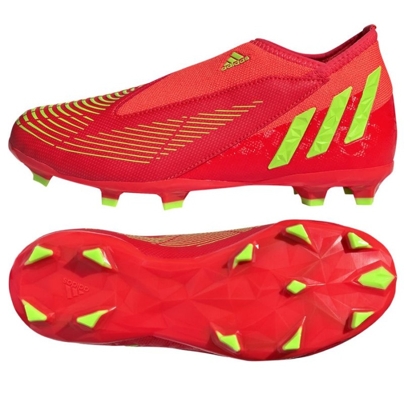Buty piłkarskie adidas Predator Edge.3 Ll Fg Jr GW0985 czerwone pomarańcze i czerwienie