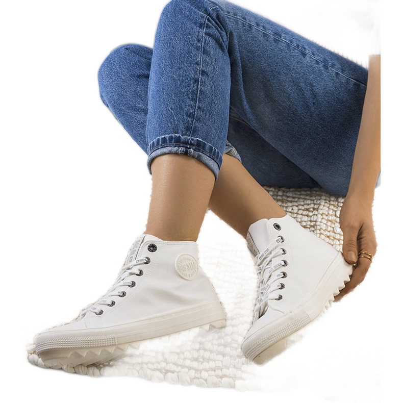 Białe trampki ocieplane Big Star GG274108