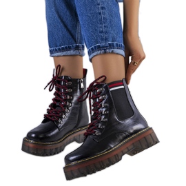 Czarne botki damskie Foria