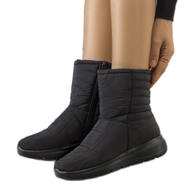 PA1 Czarne śniegowce pikowane Alani