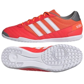 Buty piłkarskie adidas Super Sala In M GV7593 czerwone pomarańcze i czerwienie