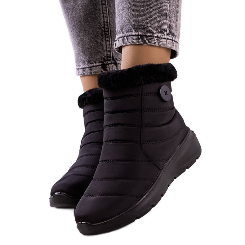 PA1 Czarne śniegowce pikowane Reign