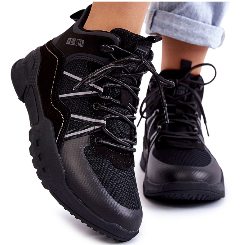 Damskie Trapery Memory Foam Big Star KK274218 Czarne