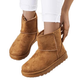 Brązowe śniegowce ocieplane Vago