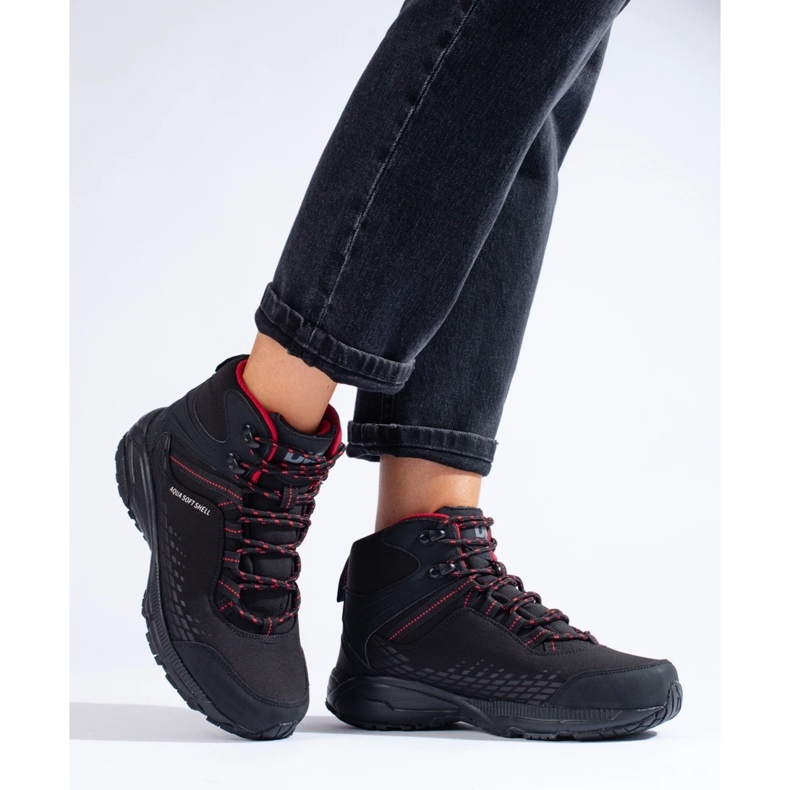 Wysokie damskie buty trekkingowe DK czarne