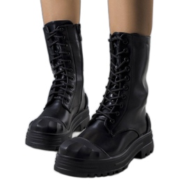 Czarne workery damskie Lemus