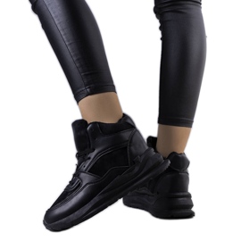 BM Czarne ocieplane sneakersy Malvern