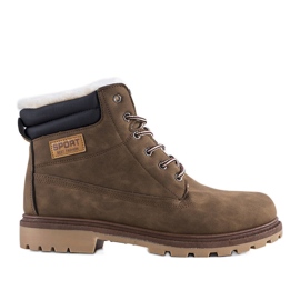 PA1 Brązowe ocieplane trapery męskie North