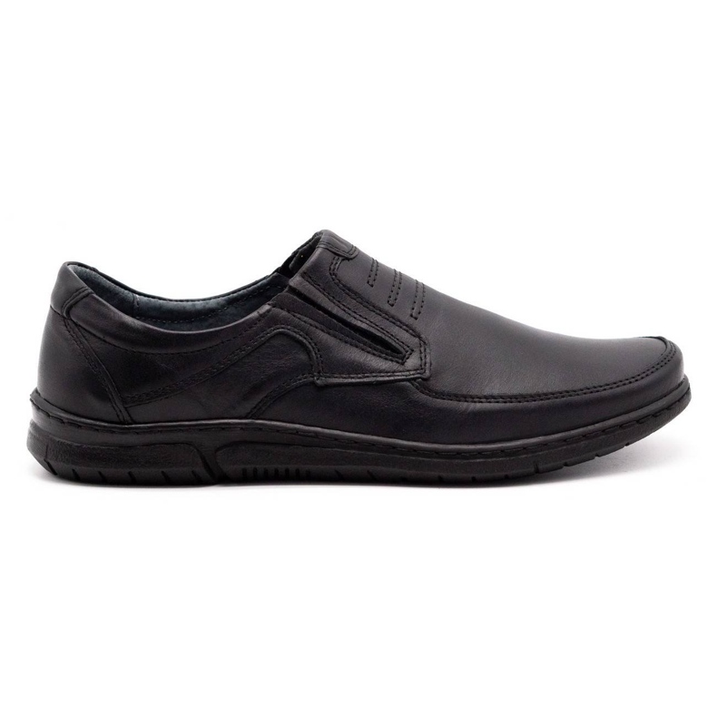 Olivier Buty męskie slip-on 7053 czarne