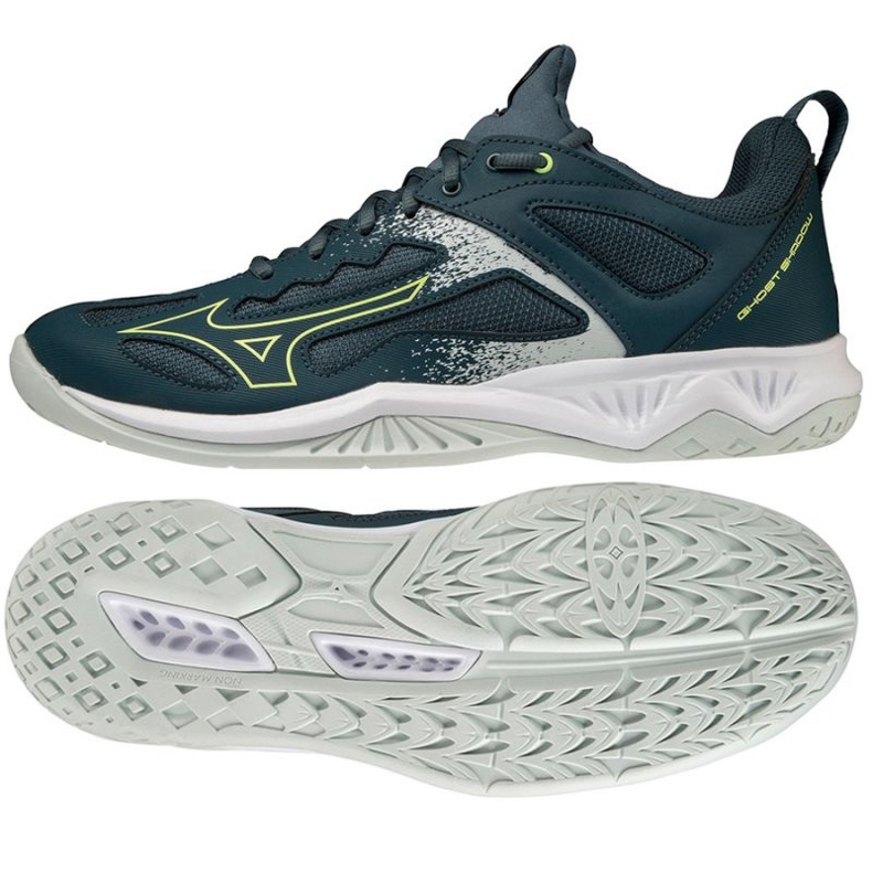 Buty do piłki ręcznej Mizuno Ghost Shadow X1GA218038 niebieskie
